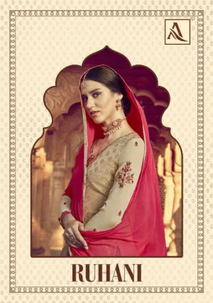 ALOK SUITS RUHANI VISCOSE BRASSO EMBROIDERED FESTIVE WEAR SUITS
