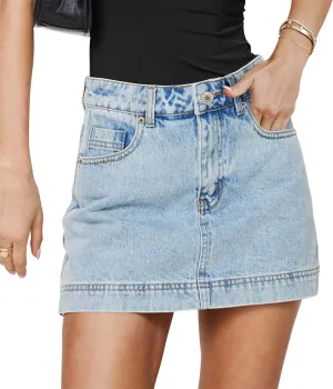 Angerella Skorts Skirts for Women Denim Mini Skirt High Waisted Jean Shorts Stretchy Denim Skirts