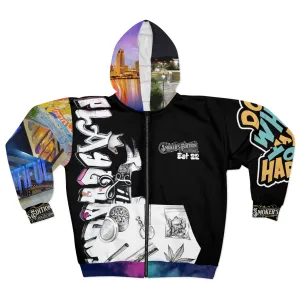 AOP Unisex Zip Hoodie