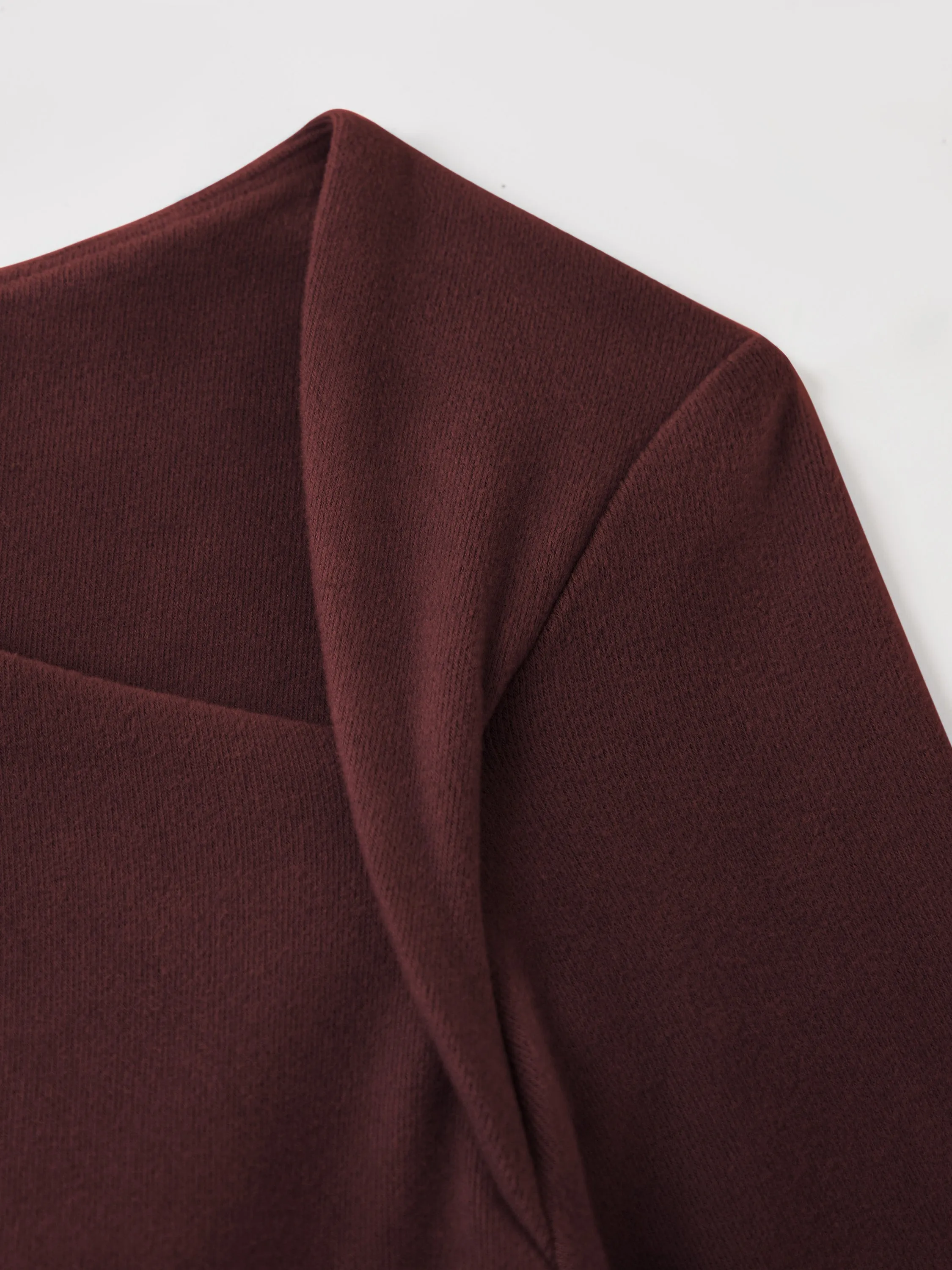 Asymmetry Neck Long Sleeve Brami Top