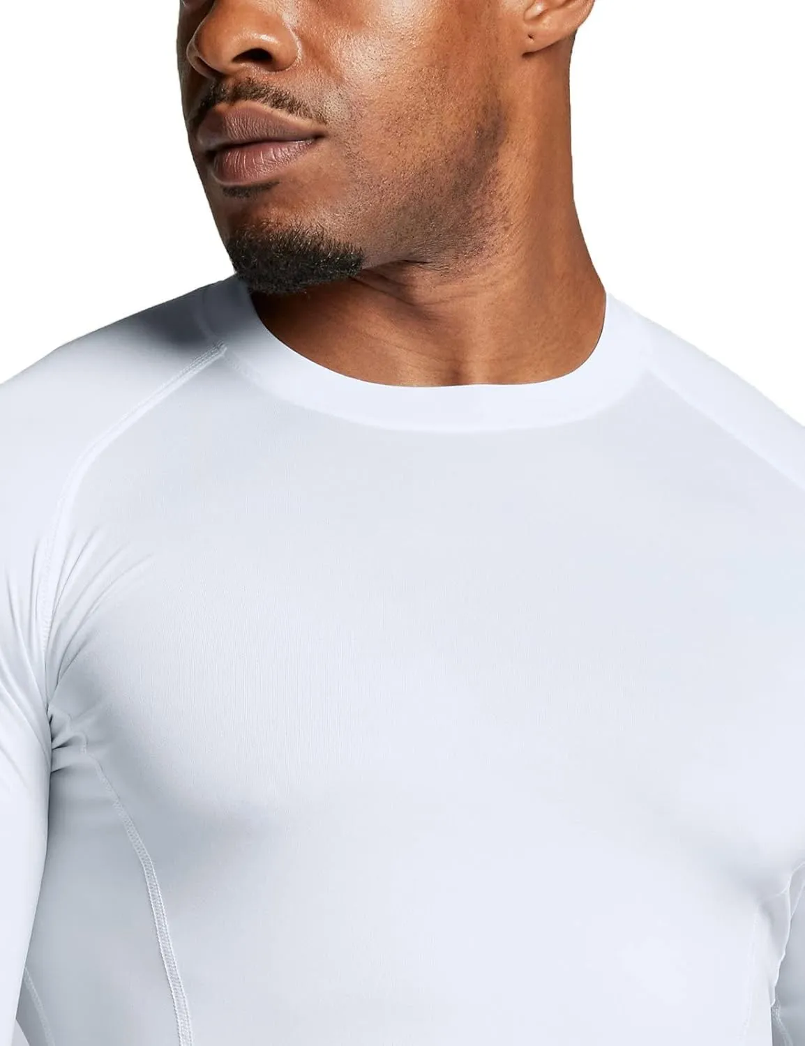 ATHLIO Men's UPF 50  Long Sleeve Compression Shirts, Water Sports Rash Guard Base Layer, Athletic Workout Shirt
