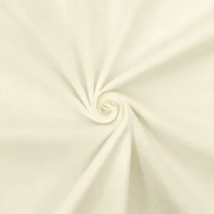 Baked Ivory Cotton Stretch Broadcloth Fabric