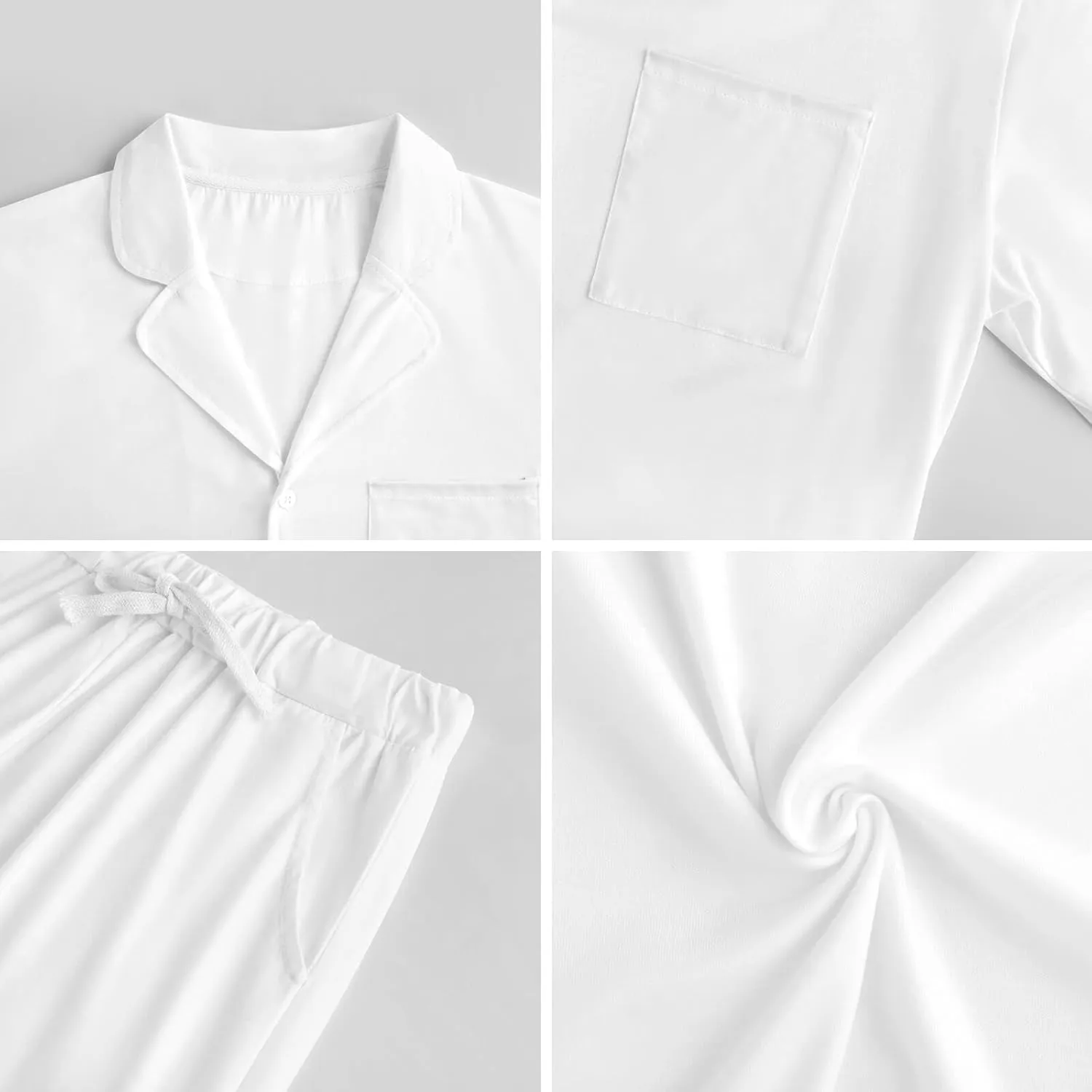 Best Bukin'Uncle Ever 2 PCS Men Pajama Set Long Sleeve Button-down Shirts Tops & Sleep Pants Loungewear