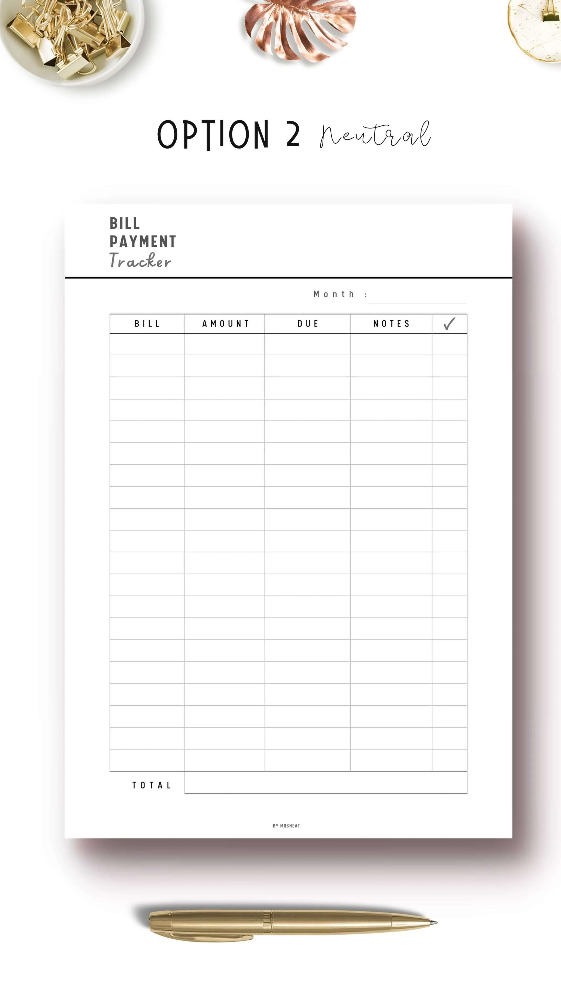 Bill Payment Tracker - M037