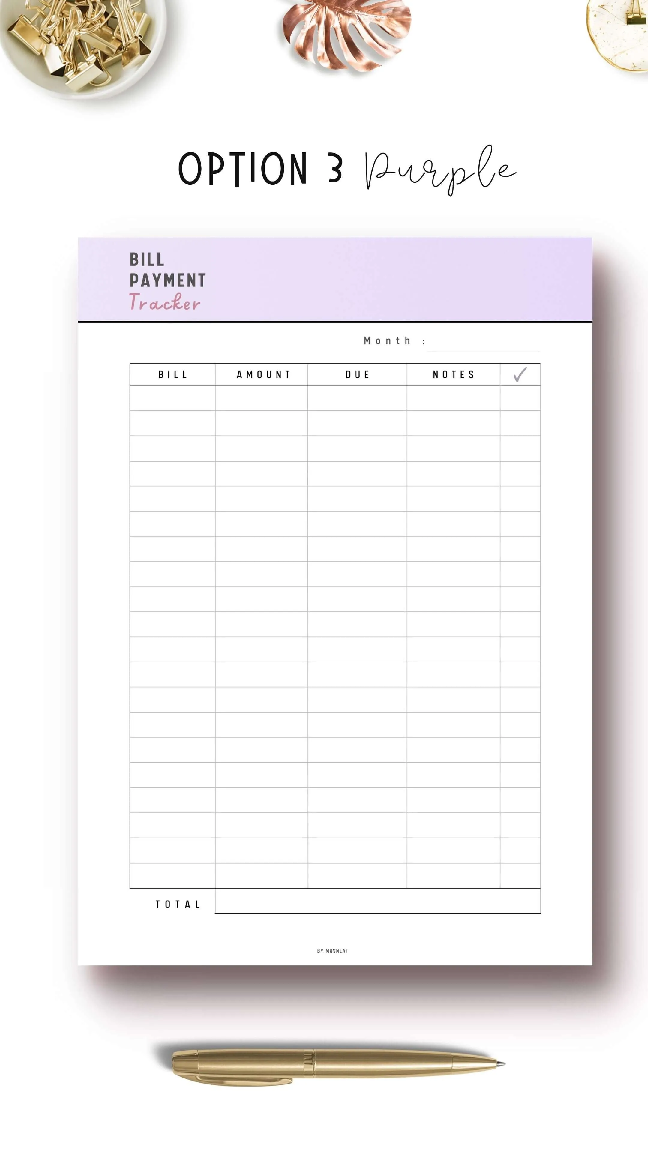 Bill Payment Tracker - M037