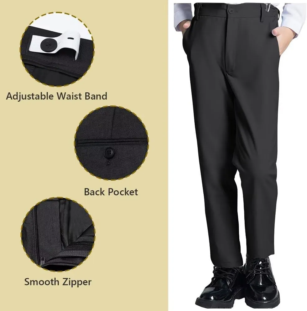 Boys Suit 3 Piece Ring Bearer Suit Boys Formal Jacket Vest Pants Suits Wedding Outfit for Party Prom Suit