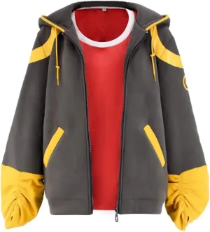 C-ZOFEK Hoodie Coat with Red Shirt Anime Role Christmas Cosplay Costume