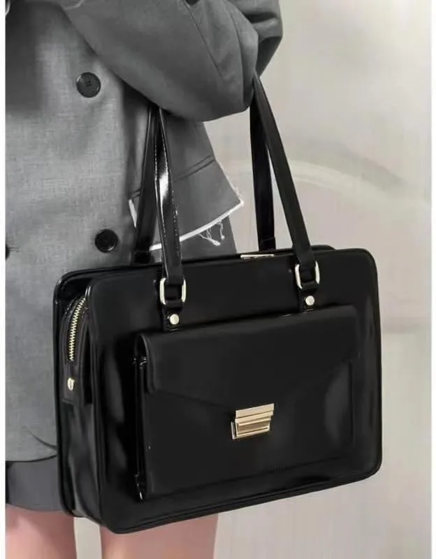 Campus College Literary Retro Business Travel Portable Briefcase