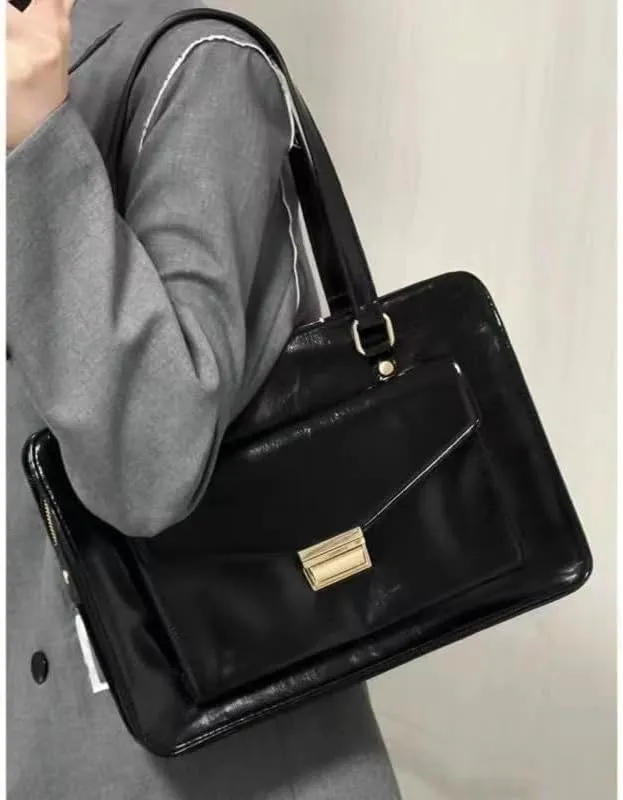 Campus College Literary Retro Business Travel Portable Briefcase
