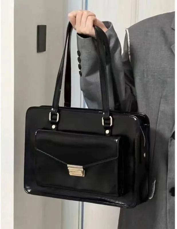 Campus College Literary Retro Business Travel Portable Briefcase
