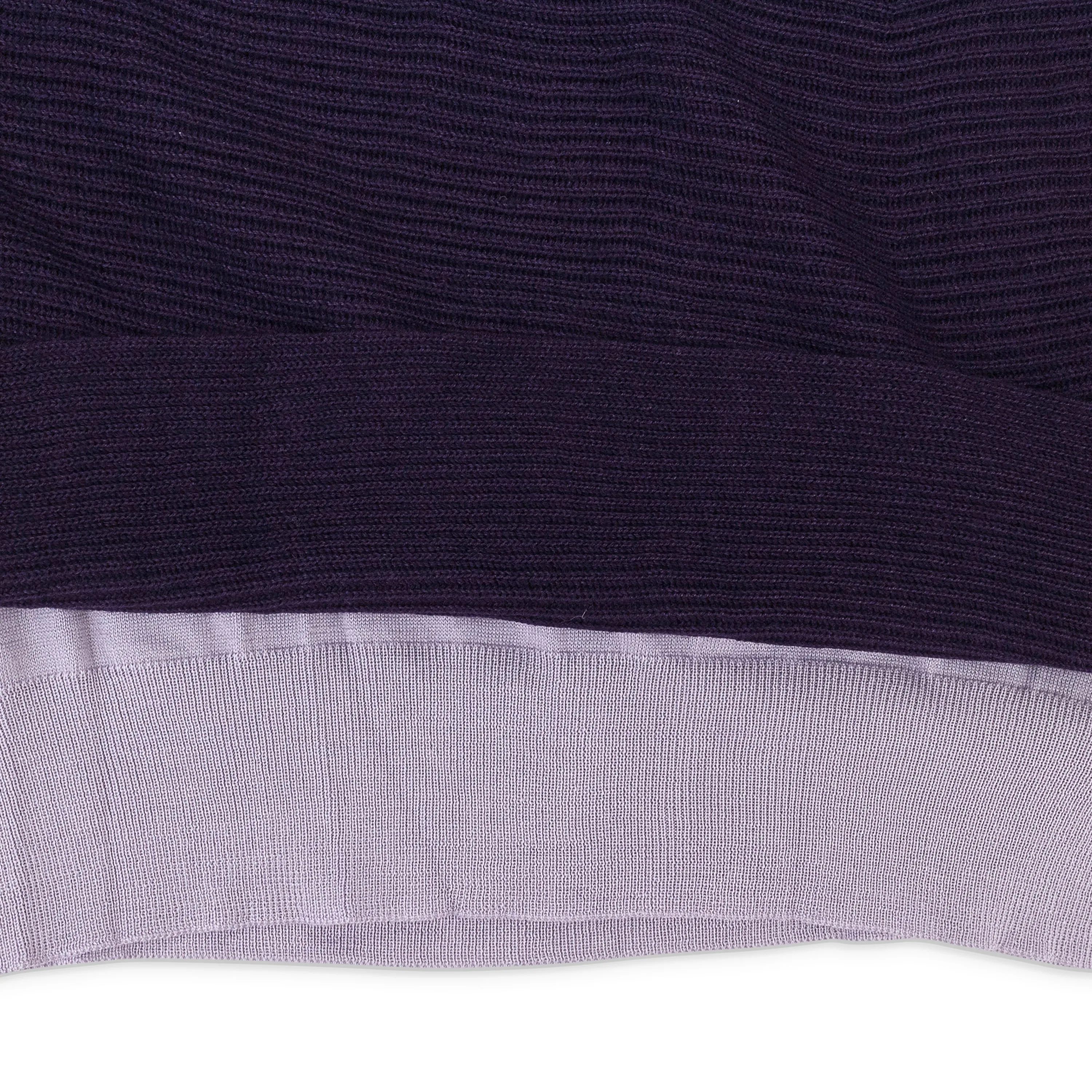 CASHMERE SCOOP NECK DEEP PURPLE SWEATER