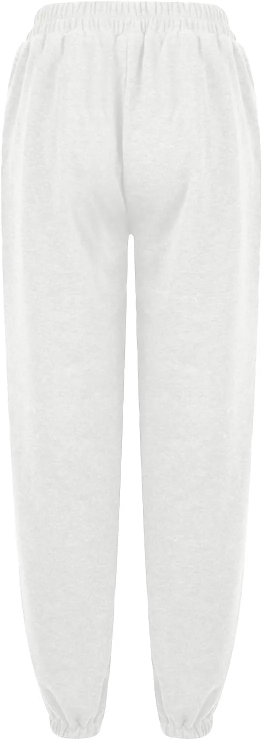 Comfy Pants,Women's High Waist Solid Color Casual Trousers Workout Sports Joggers Pants with Spring&Summer Clothing