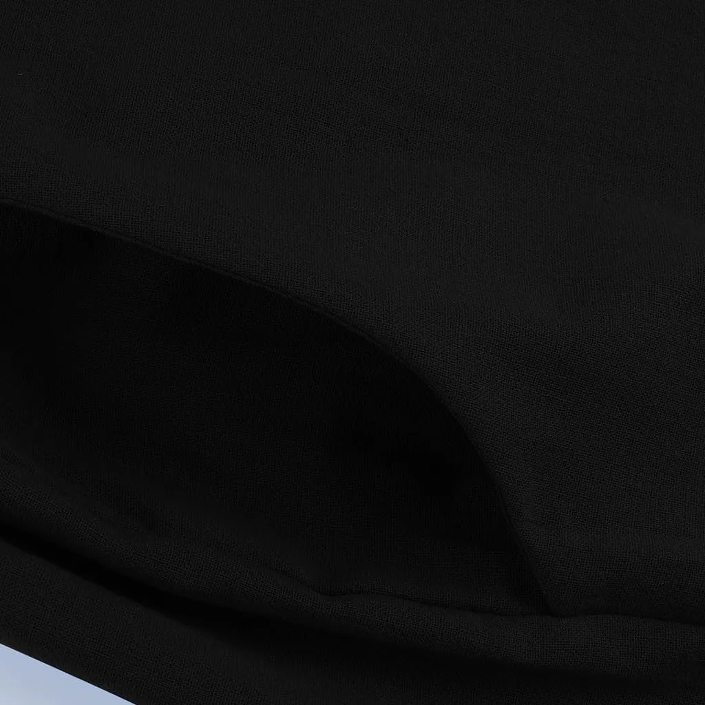 Cotton Linen Pants for Women Lightweight High Waisted Pants Tie Knot Wide Leg Pants Summer Lounge Pants with Pockets