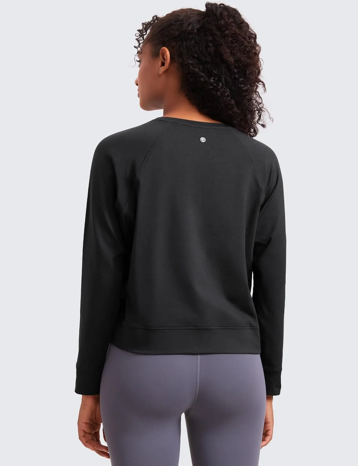 CRZ YOGA Cloud Jersey Pullover Sweatshirt for Women Long Sleeve Soft Casual Crewneck Tops Basic Workout Fall Shirts