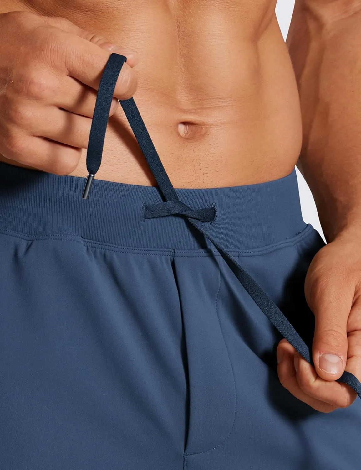 CRZ YOGA Men's Four-Way Stretch Workout Shorts - 5'' Soft Durable for Casual Athletic with Pockets