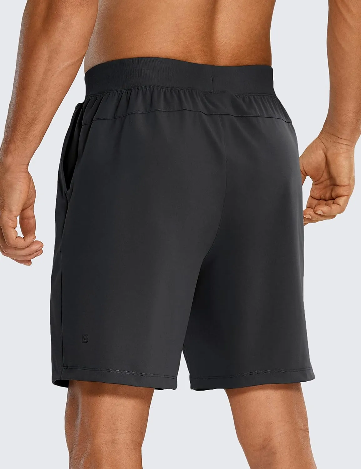 CRZ YOGA Men's Four-Way Stretch Workout Shorts - 7'' Soft Durable for Casual Athletic with Pockets