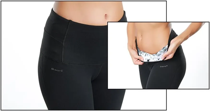 Dragon Fit Compression Yoga Pants Power Stretch Workout Leggings with High Waist Tummy Control