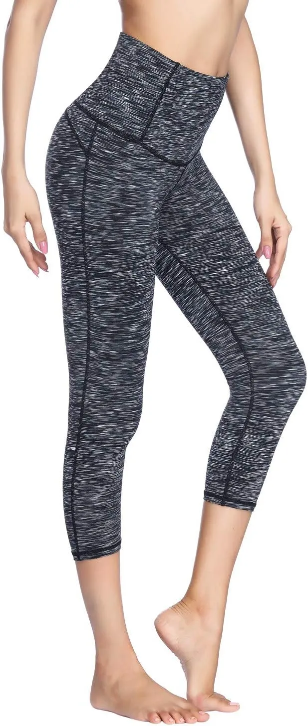 Dragon Fit Compression Yoga Pants Power Stretch Workout Leggings with High Waist Tummy Control