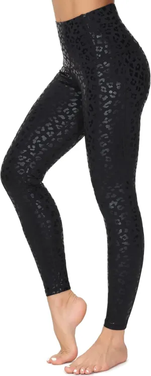 Dragon Fit Compression Yoga Pants Power Stretch Workout Leggings with High Waist Tummy Control