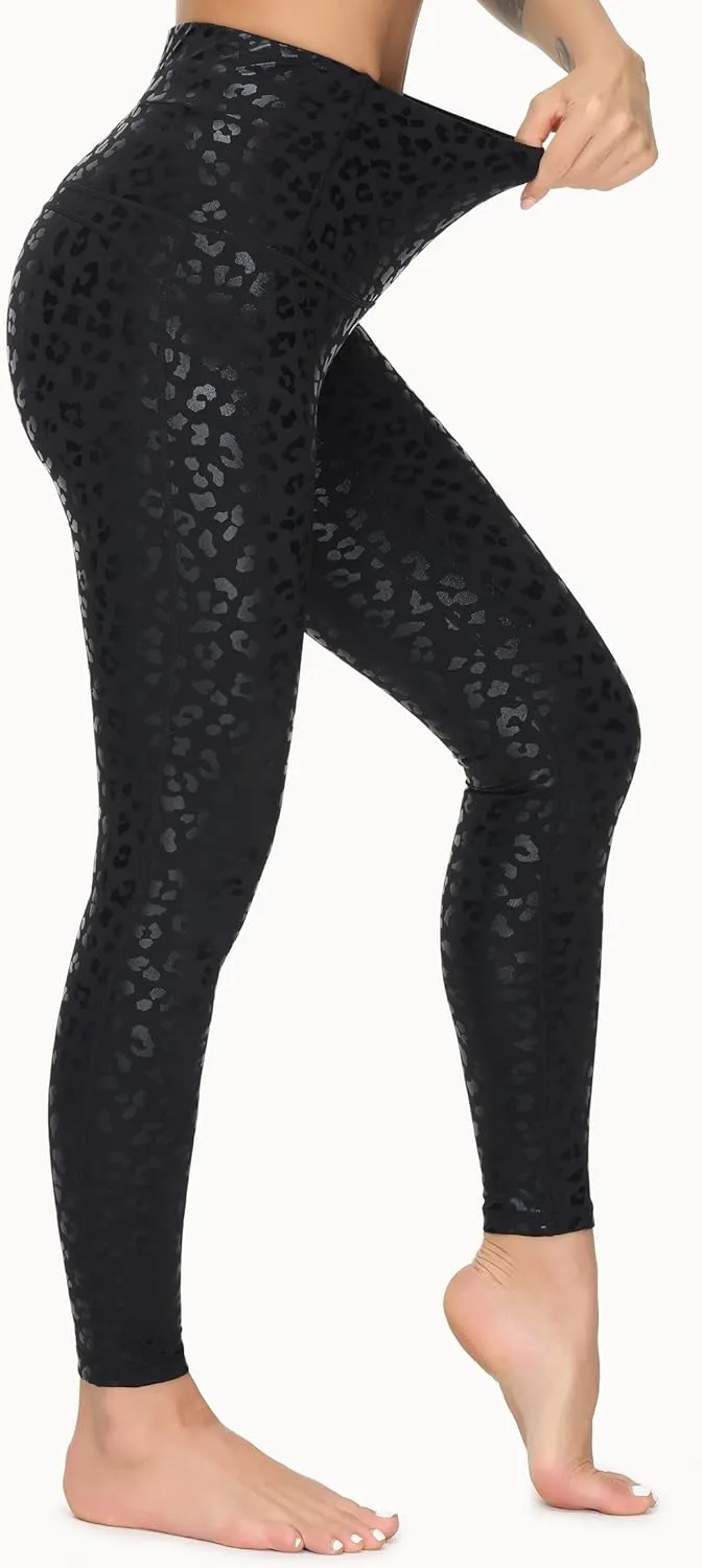 Dragon Fit Compression Yoga Pants Power Stretch Workout Leggings with High Waist Tummy Control