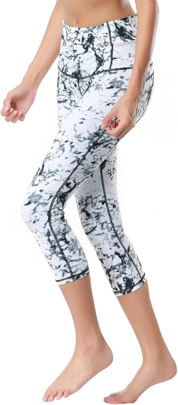 Dragon Fit Compression Yoga Pants Power Stretch Workout Leggings with High Waist Tummy Control