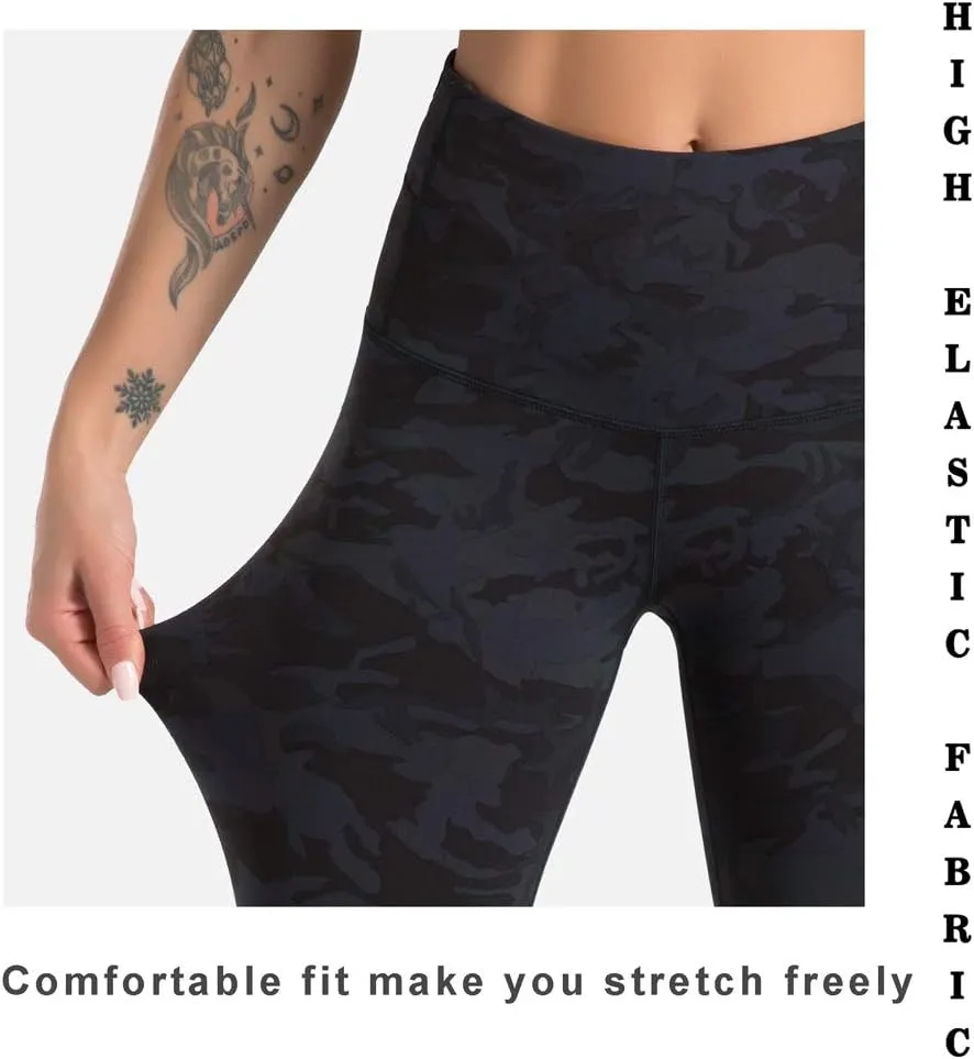 Dragon Fit Compression Yoga Pants Power Stretch Workout Leggings with High Waist Tummy Control