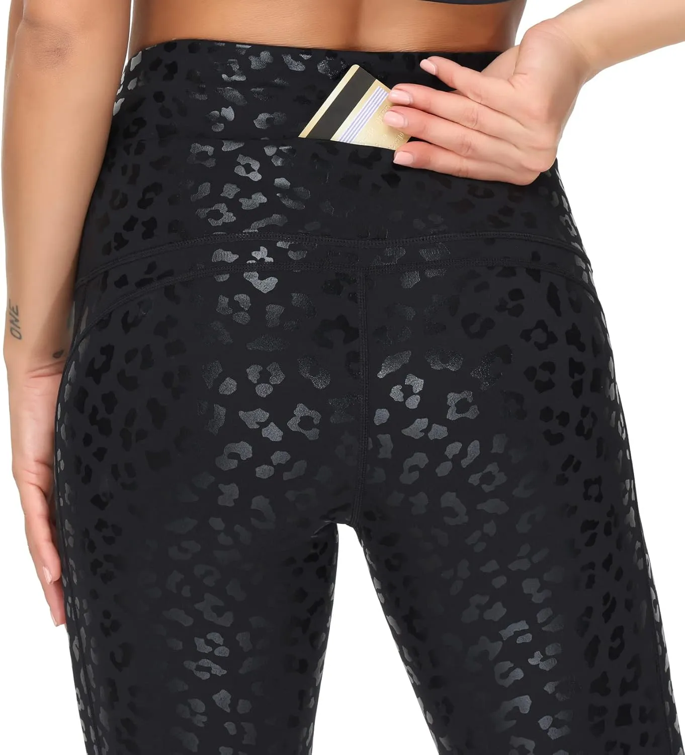 Dragon Fit Compression Yoga Pants Power Stretch Workout Leggings with High Waist Tummy Control