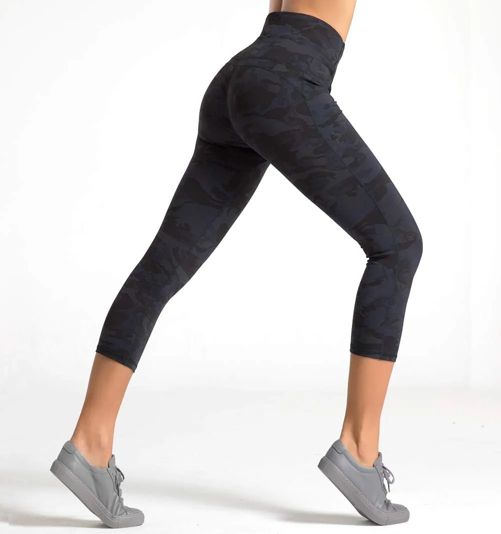 Dragon Fit Compression Yoga Pants Power Stretch Workout Leggings with High Waist Tummy Control