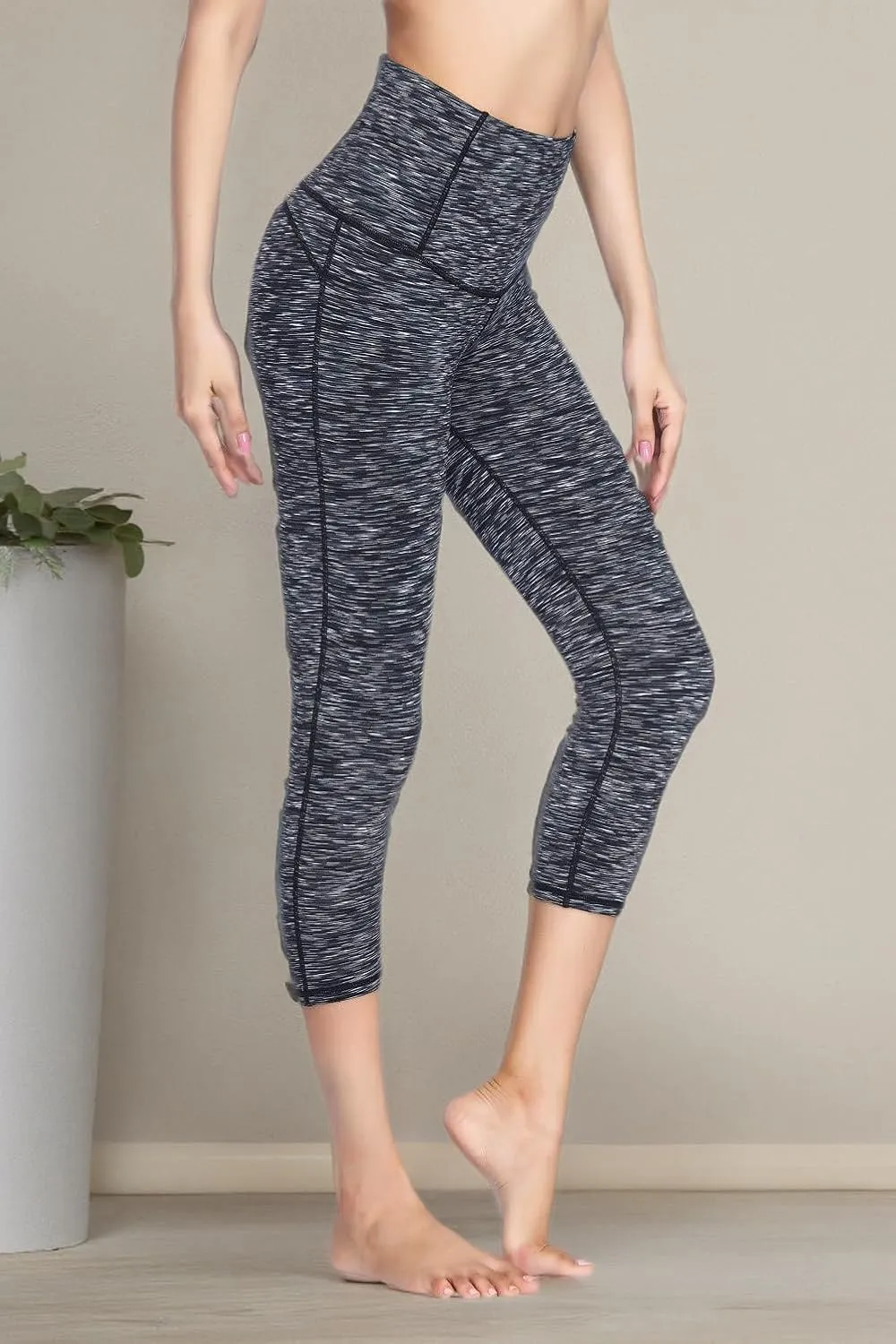 Dragon Fit Compression Yoga Pants Power Stretch Workout Leggings with High Waist Tummy Control