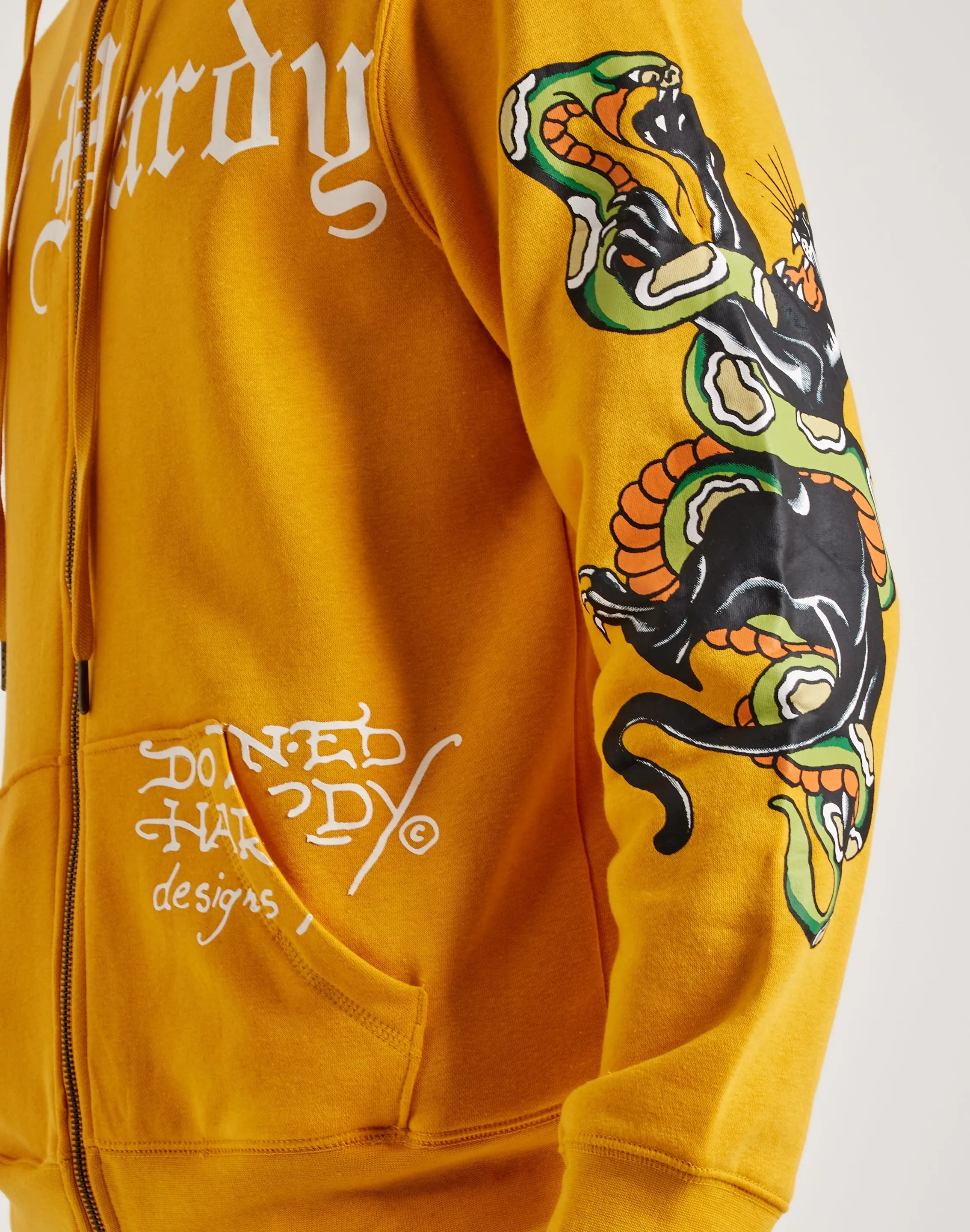 Ed Hardy Panther Snake Full-Zip Hoodie