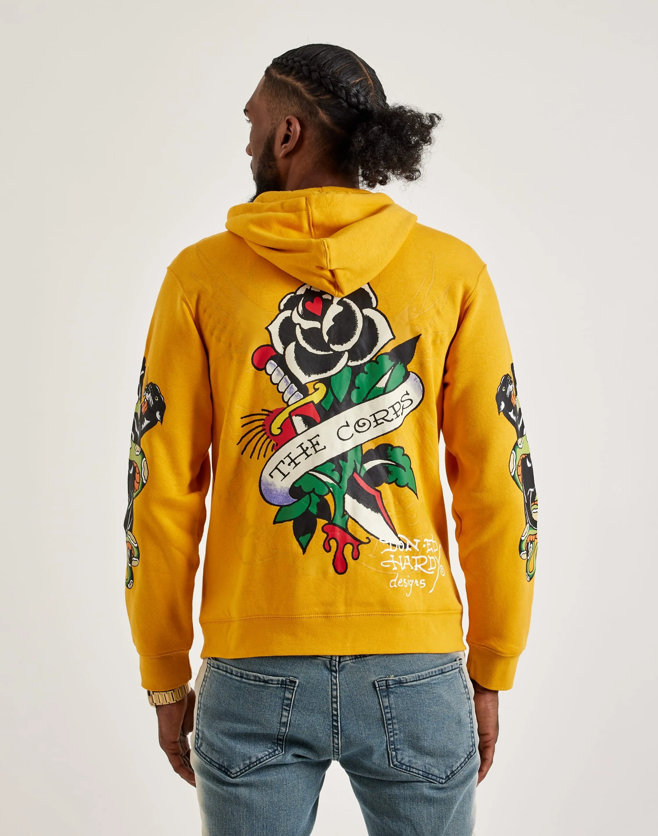 Ed Hardy Panther Snake Full-Zip Hoodie