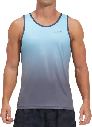 EZRUN Men's Quick Dry Sport Tank Top for Bodybuilding Gym Athletic Jogging Running,Fitness Training Workout Sleeveless Shirts