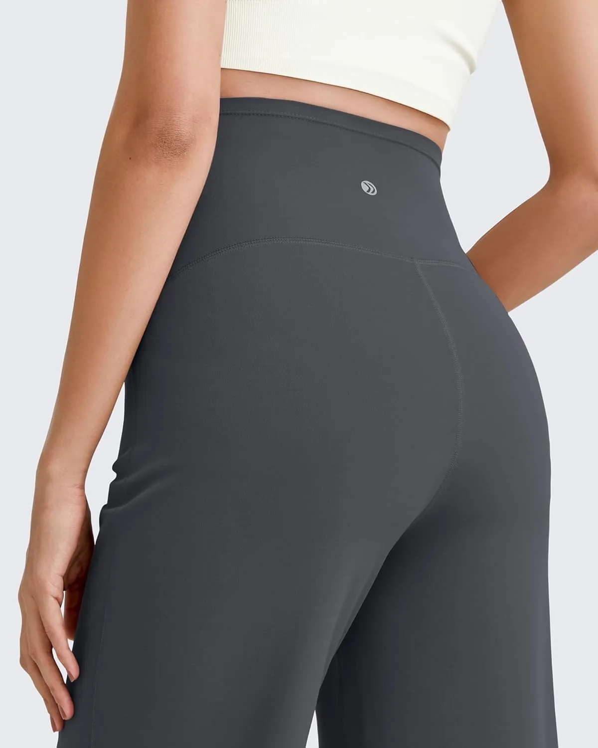 G4Free BareFeel Maternity Dress Yoga Pants Over The Belly Stretchy Work Slack Pregnancy Wide Leg Lounge Trousers