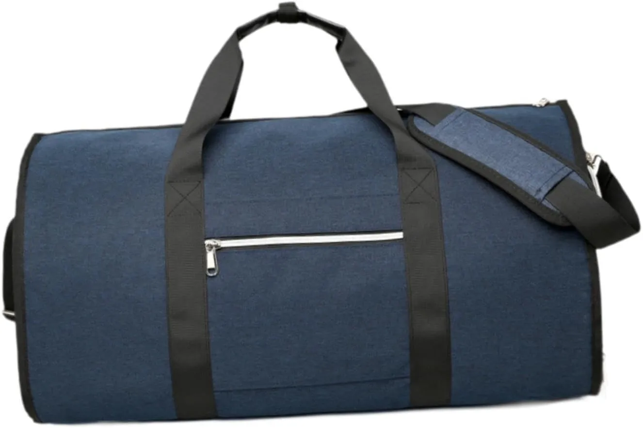 Garment Duffel Bag Travel Garment Bag Portable Weekend Bag Travel Duffel Bag Business Travel Bag for Business, Holiday Trips, Blue