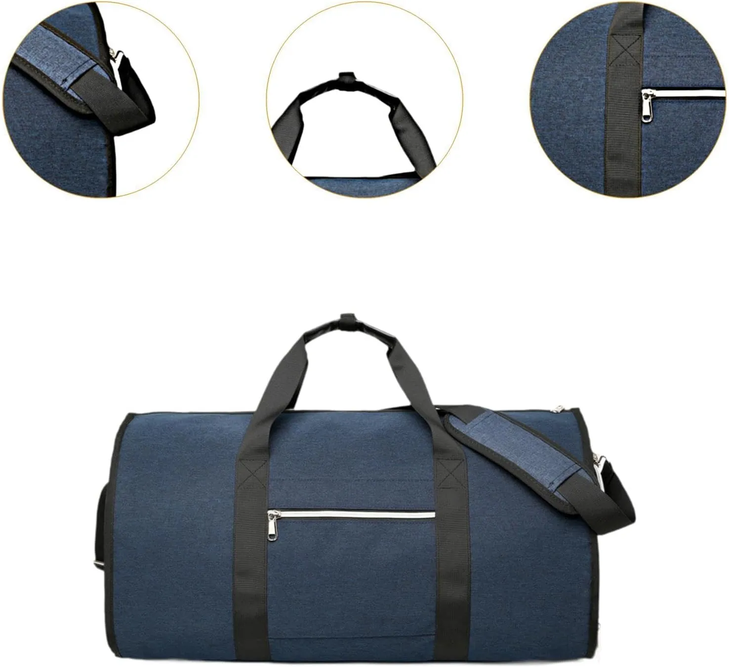 Garment Duffel Bag Travel Garment Bag Portable Weekend Bag Travel Duffel Bag Business Travel Bag for Business, Holiday Trips, Blue
