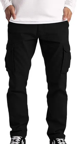 GIERIDUC Men's Joggers Sweatpants Mens Trousers Dress Pants No Belt Loops Mens Stretch Pants Casual Camouflage Joggers Mens