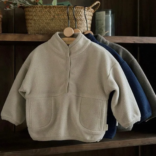 Half Button Polar Fleece Sweatshirt Set