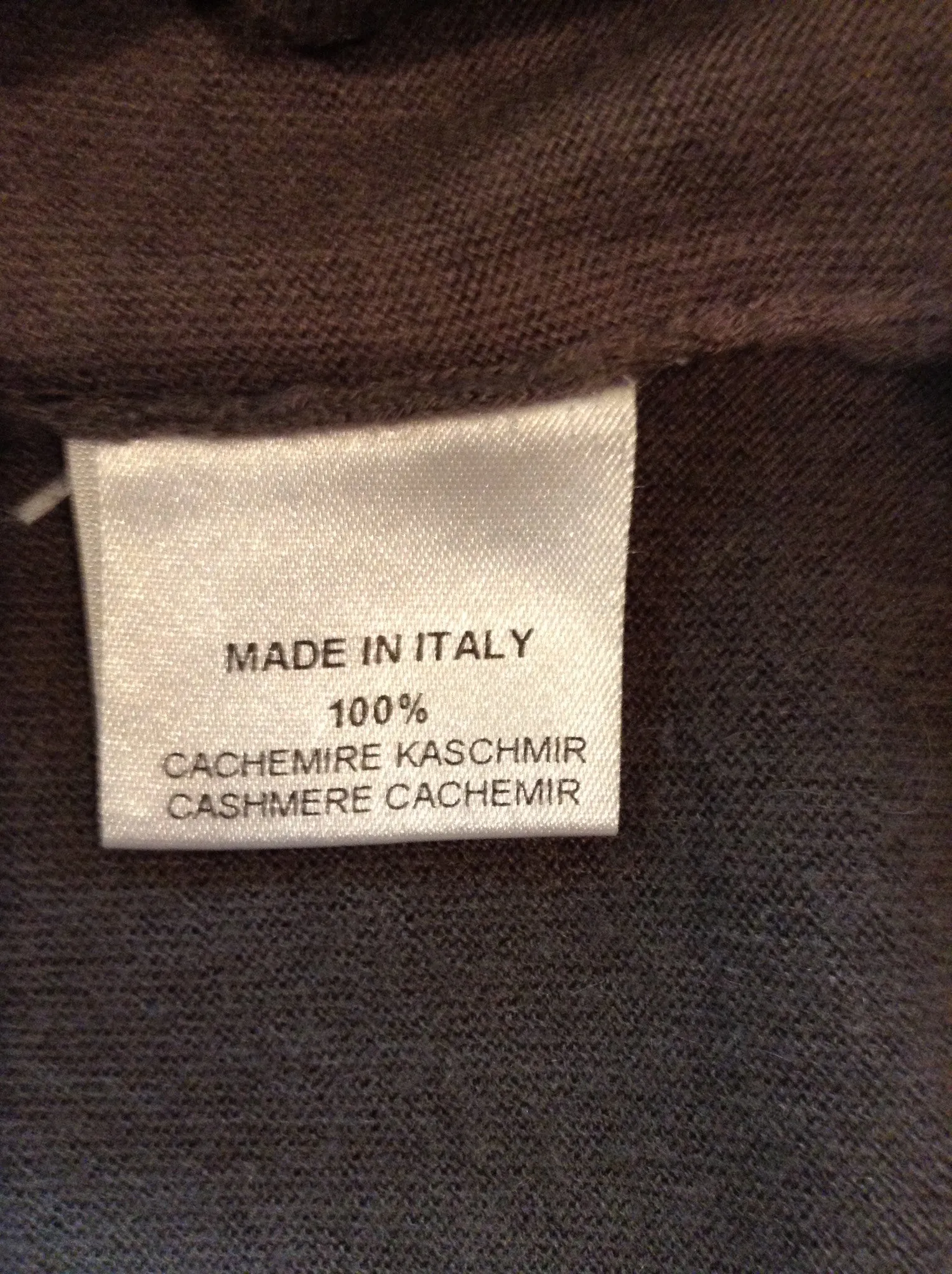 Hermes - Long Sleeve Grey Zip Neck Cashmere Sweater - XL