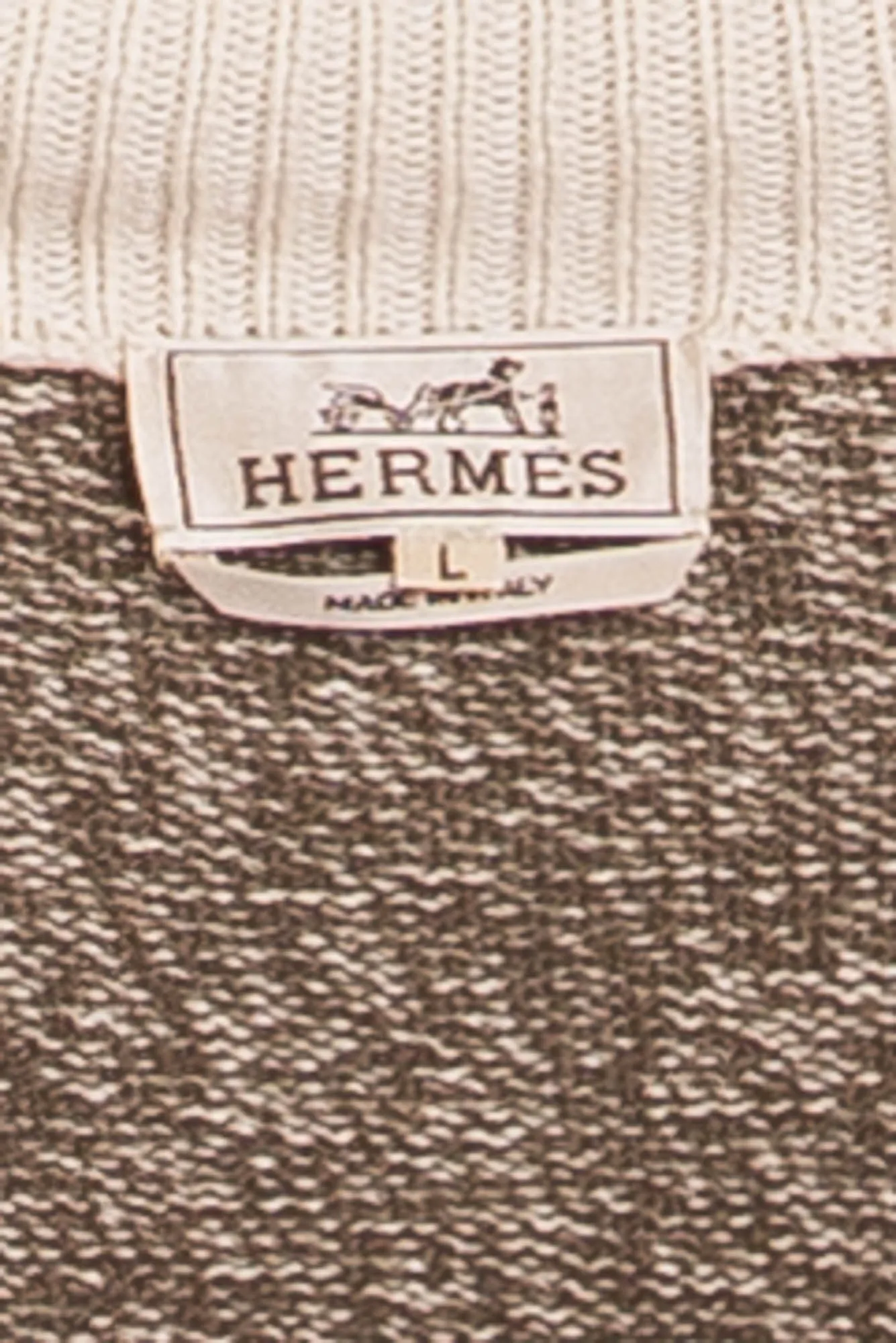 Hermes - New Men's Long Sleeve Zip Cardigan - L