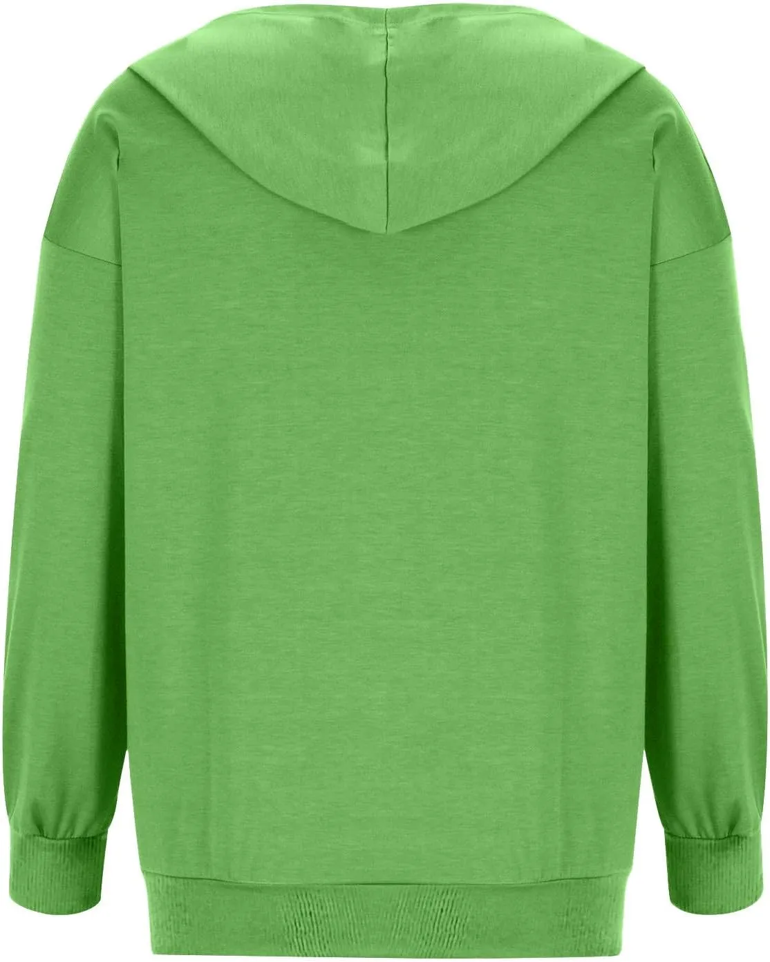 Hoodie Oversized Coat for Women Solid Color Pockets Cardigan Sweatshirts Long Sleeves Zipper Jackets Cardigan Winter