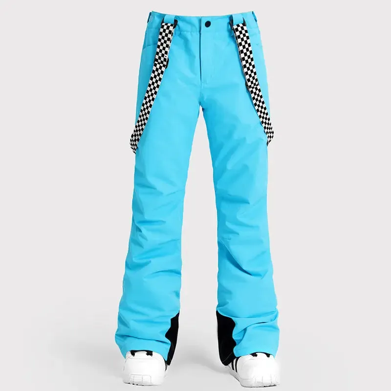 HOTIAN Women's Ski Pants Adjustable Strap Snowboard Pants
