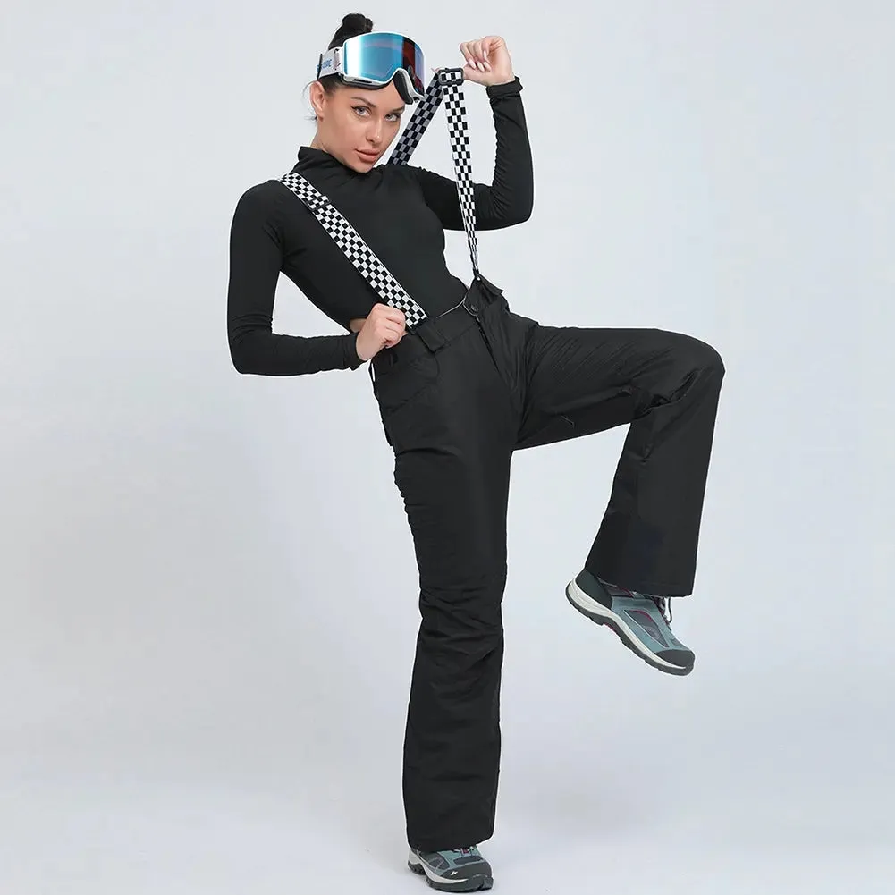 HOTIAN Women's Ski Pants Adjustable Strap Snowboard Pants