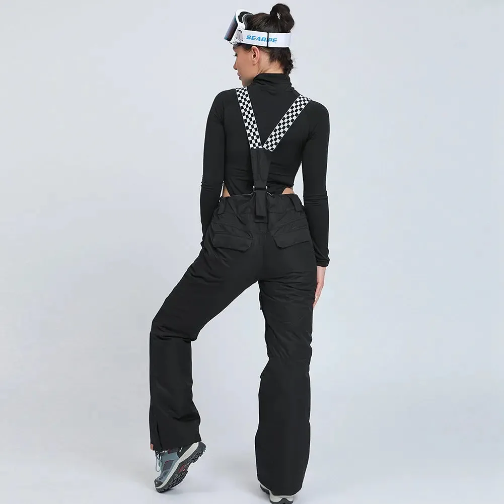 HOTIAN Women's Ski Pants Adjustable Strap Snowboard Pants