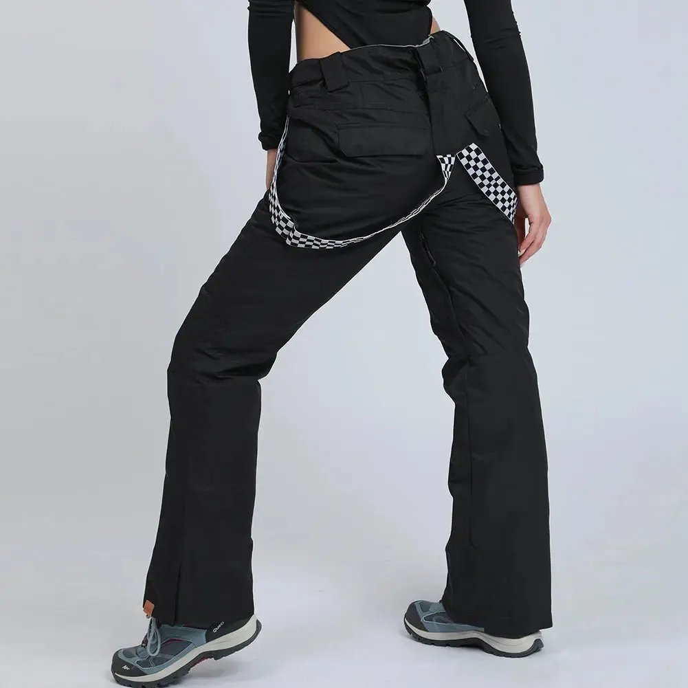 HOTIAN Women's Ski Pants Adjustable Strap Snowboard Pants
