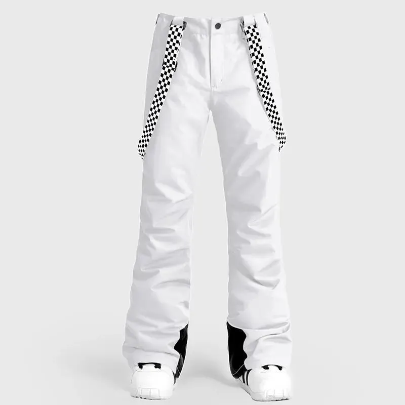 HOTIAN Women's Ski Pants Adjustable Strap Snowboard Pants