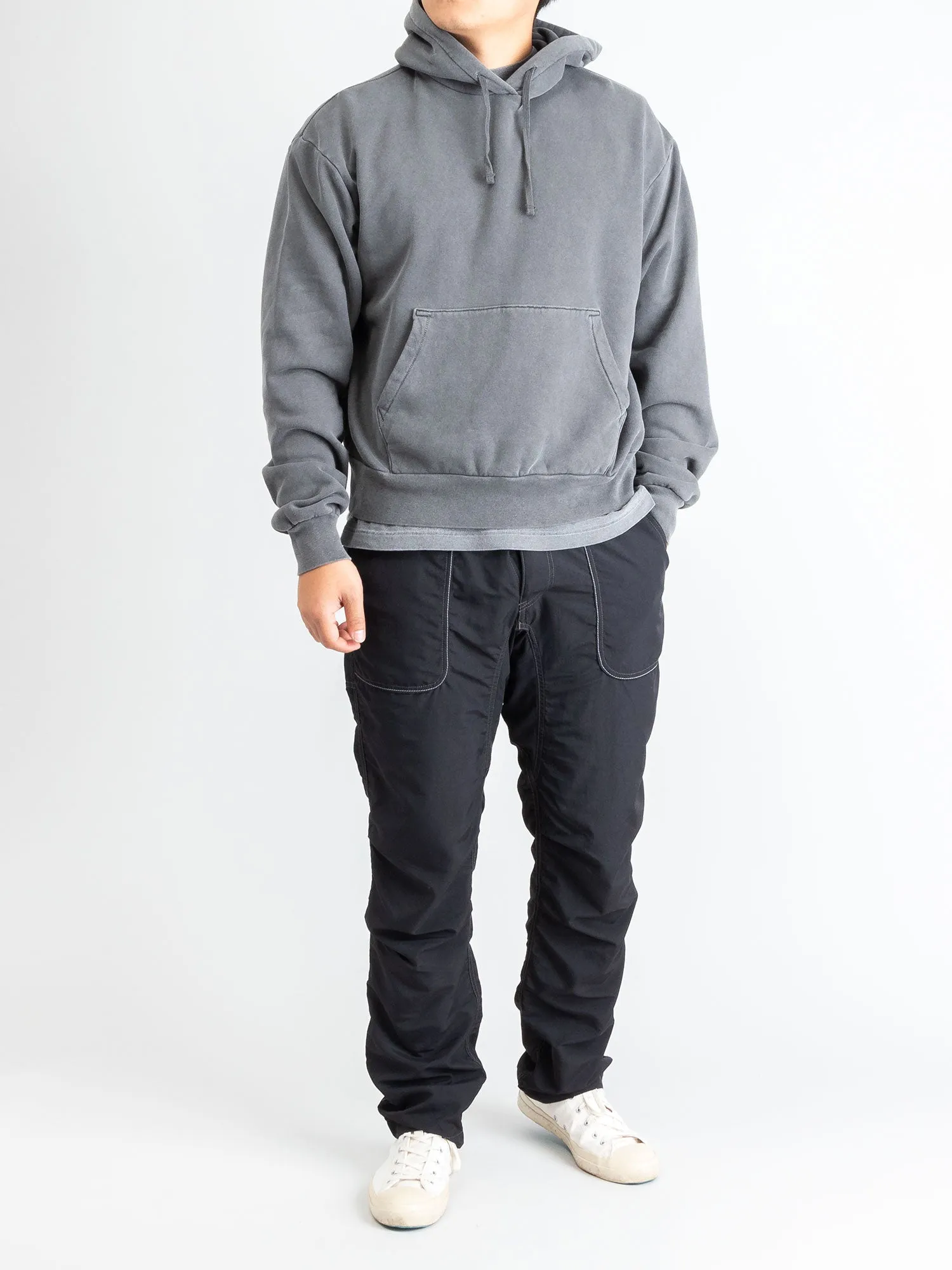 Interval Hoodie in Washed Black