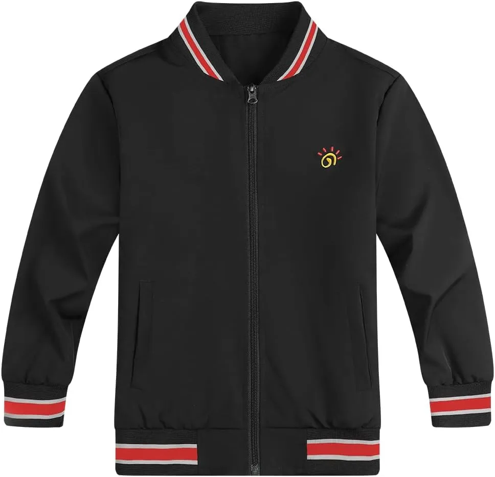 Jingle Bongala Kids Waterproof Hooded Rain Jacket Boys Girls Lightweight Baseball Jacket