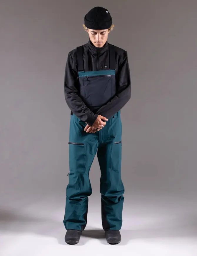 Jones Men's Shralpinist Stretch Recycled 3L Bib Pant 2025 | Pacific Teal