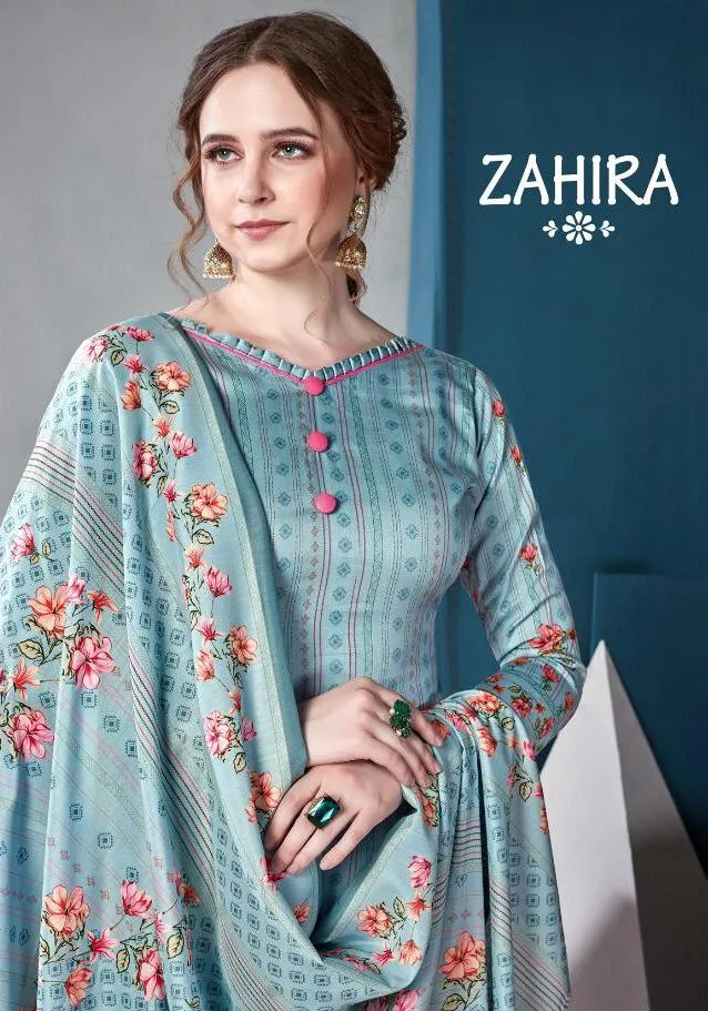 Kaara Suits Zahira Jam Satin Digital Print Casual Wear Salwar Kameez