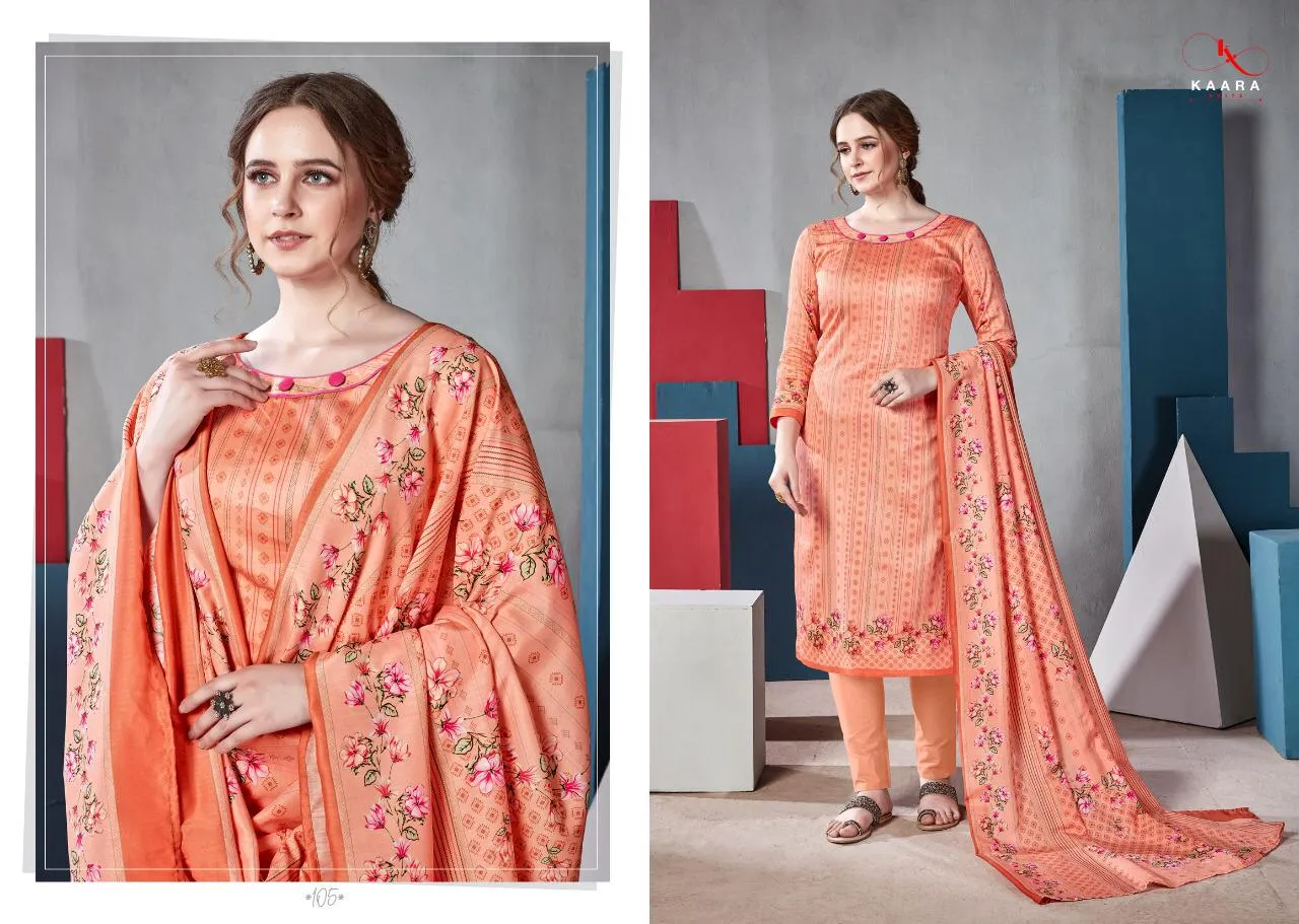 Kaara Suits Zahira Jam Satin Digital Print Casual Wear Salwar Kameez
